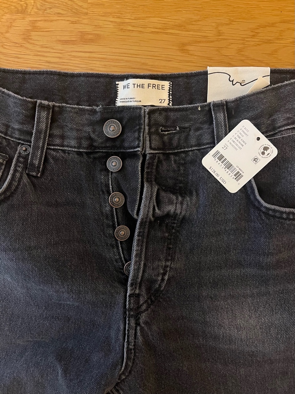 🔘We The Free Holly High Rise Black Washed Bootcut Jeans NEW